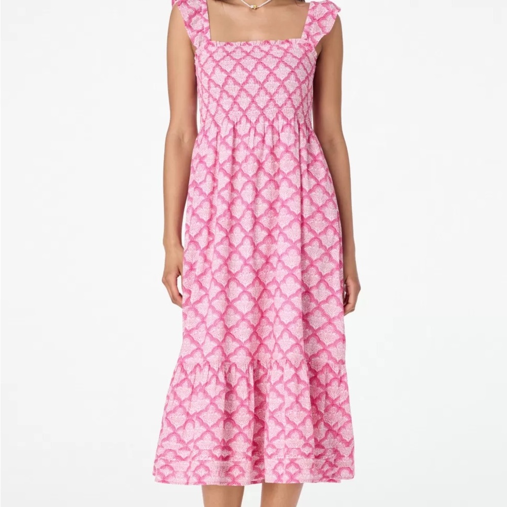 Roller Rabbit Jemina Doe Dress Hot Pink Size XS